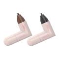 2 PCS New Lazy Integrated Eyeliner Rotating Eyeliner Stamp Pen Long Lasting Natural Waterproof Double Head Seal Eyeliner. 