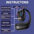 OWS KY2 PRO Single-ear Earbuds Bluetooth Wireless Earphone Open Wearable on Ear Business Sport LED Display Headset with Mic. 
