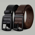 New Luxury Belt for Men PU Leather Belt Metal Pin Buckle High Quality Famous Brand Designer Waist Strap Belt for Jeans Plus Size.