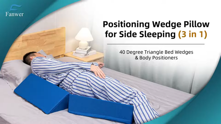 Body Positioner Bed Wedge Pillow Foam Body Positioner Elevate Support Back Neck Pain ...