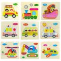 6 piece Wooden Puzzles for Toddlers 3 Years Animal Vehicle Jigsaw Puzzle Educational Kids Puzzles Toys Montessori Learning Jigsaw Toy. 