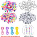 556Pcs/Set Multi Color Polymer Clay Beads And Letter Beads For DIY Bracelets Keychains Jewelry Making Craft Supplies. 