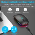 HP Ultra Slim Dual Mode Bluetooth mouse Rechargeable Battery Gaming RGB USB Wireless Optical Mouse With Silent Clicks Black 2.4G Backlit Mice – Plug and Play. 