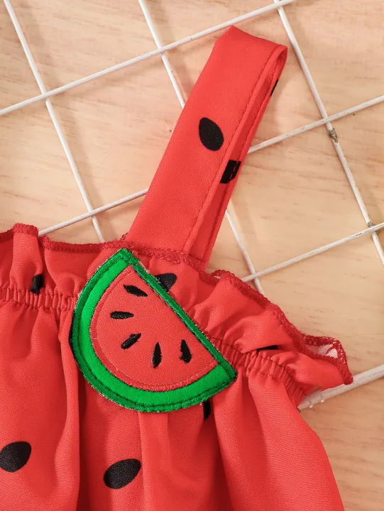 Baby%20Girl%20Watermelon%20Three-Piece%20Set:%20Suspender%20Dress,%20Shorts,%20Headband,%20Summer%20Cute%20Fruit-Themed%20Outfit%20-%20Image%204
