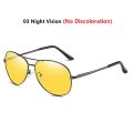 Luxury Photochromic Pilot Polarized Sunglasses Men Women Driving Chameleon Sun Glasses Change Color Day And Night Eyewear.