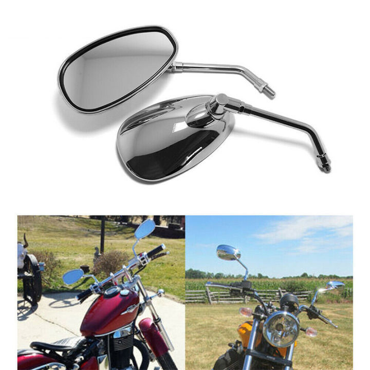 EAFC%201%20Pair%20Motorcycle%20Electric%20Bike%20Mirror%2010mm%20Aluminum%20Clear%20Glass%20for%20Honda%20Shadow%20Ace%20Spirit%20Magna%20VT750%20Mirror%20-%20Image%204