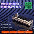 Macropad Macro Mechanical Keyboard RGB Mini Gaming Custom Programming Knob Keypads Red Switch 3 Keys For Photoshop. 