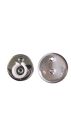 Inside Mount Curtain Rod Bracket Socket for Window Frame Closet and Shower Curtain Rod Pole End Support 2 Pieces For 3/4inch to 1inch. 