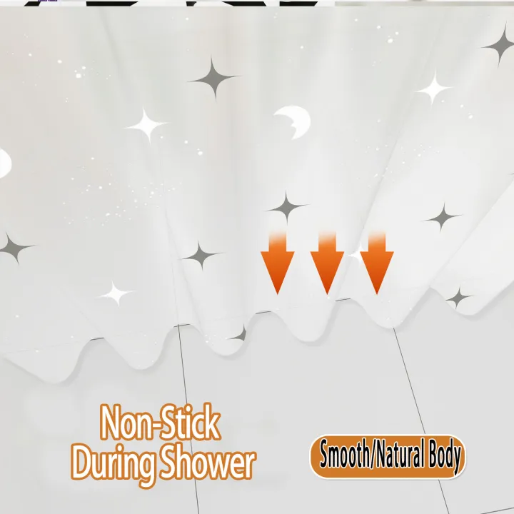 1pc%20Cute%20Star%20and%20Moon%20%20Kids%20Shower%20Curtain%20Funny%20Cartoon%20Waterproof%20PEVA%20Bathroom%20Decor%20-%20Image%205