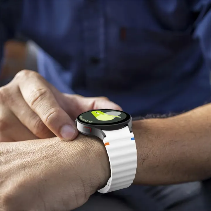 Original%201:1%20Bracelet%20for%20Samsung%20Galaxy%20Watch%207/FE/%205%20pro/6/4%20Classic%2044mm%2040mm%20no%20gaps%20Silicone%20watchband%20Galaxy%20Watch%207%20Strap%20-%20Image%206