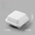 Disposable Bento Takeaway Container Disposable Bento Cake and Cupcake Box Heatable Biodegradable Food Container Dessert Box. 