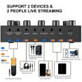 V8S Professional Sound Card with Voice Changer - 10 Sound Effects for PC Gaming, Karaoke, Live Streaming & Recording Studio. 