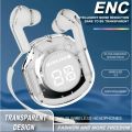 Air39 Wireless Earbuds | A39 Air pods | Air39 Earbuds | Crystal Clear Sound, Bluetooth 5.3, Transparent Case, Heavy Bass Stereo, Noise Reduction, Sports Headset with Microphone, Waterproof, LED Display | New Model Air A39. 