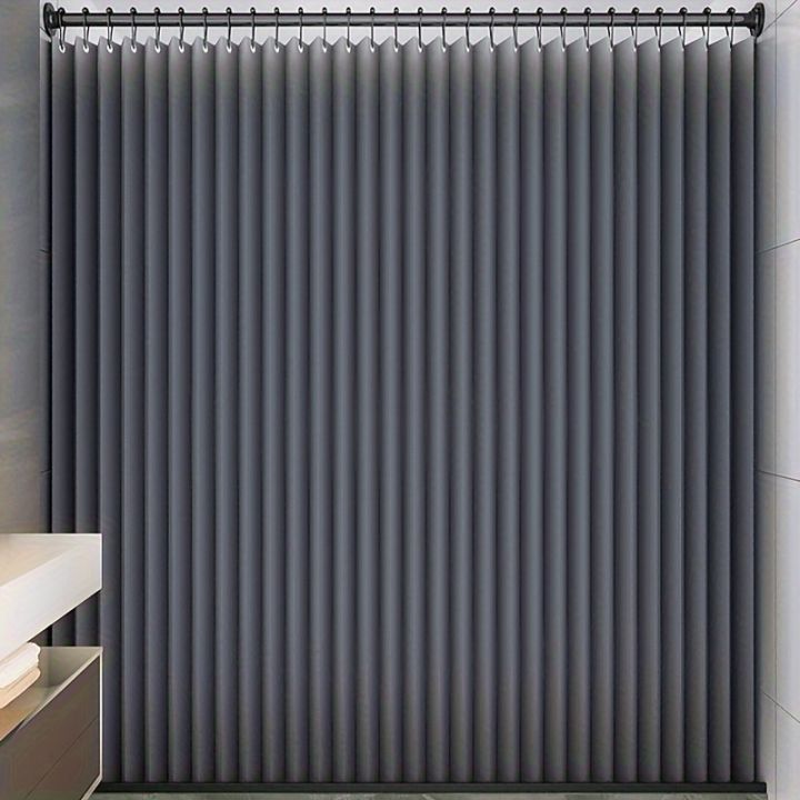 Foldable%20Magnetic%20Shower%20Curtain%20Waterproof%20Privacy%20Divider%20Shower%20Screen%20for%20Home%20Apartment%20Dorm%20Modern%20Decor%20-%20Image%203