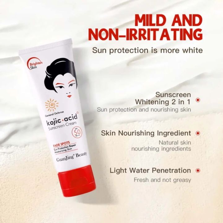 Guanjing%20Kojic%20Acid%20SPF%2050%20Sunscreen%20Cream%2080g%20-%20Image%205