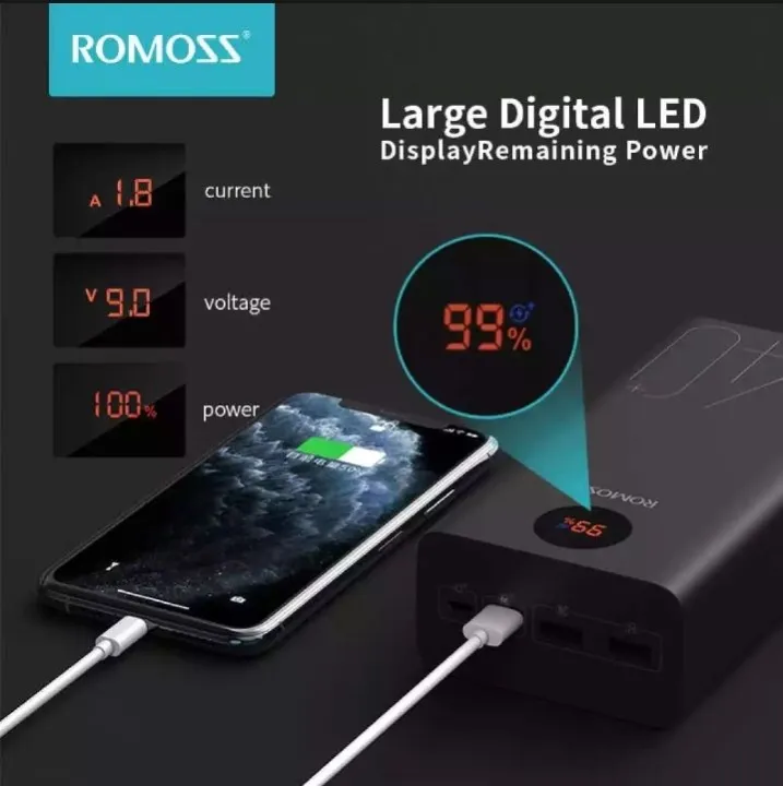 Romoss%20PEA40%2040000mAh%20romoss%20Power%20Bank%2018W%20PD%20QC%203.0%20Two%20-%20way%20Fast%20Charging%20...%20-%20Image%206