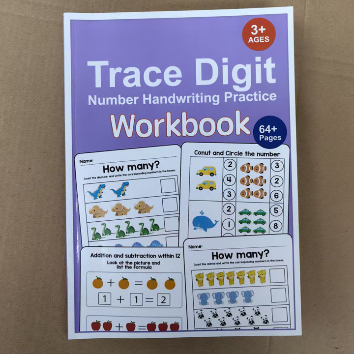 64-Page%20Interactive%20Preschool%20Math%20Workbook:%20Number%20Tracing,%20Addition%20and%20Subtraction%20Exercises%20-%20Early%20Education%20Activities%20for%20Children%20over%203%20Years%20Old,%20Preparatory%20Course,%20for%20Home%20or%20Classroom%20Use%20-%20Educational%20Book%20for%20Number%20Recognition%20and%20Basi...%20-%20Image%207