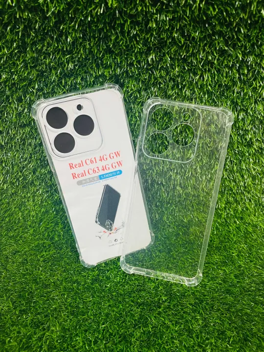 For Realme C61 (4G) /Realme C63 (4G)Soft Transparent Shockproof Tpu Back Case/Cover Water Colour, With Camera Bumper protection in Premium Quality