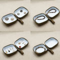 Portable retro patterned mini square jewelry box, jewelry and small accessory storage decoration box, give  to friends. 