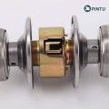 High quality simple installation stainless steel round copper ball lock cylinder door knob lock cylinder. 
