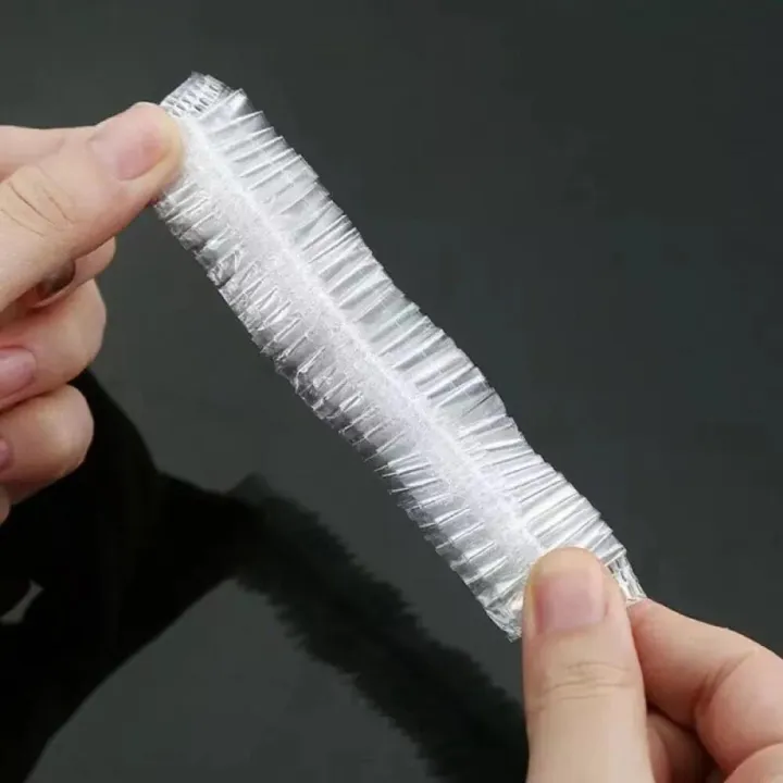 5-100Pcs%20Disposable%20Shower%20Cap,%20Elastic%20Thickened%20Plastic%2042cm%20Waterproof%20Design,%20For%20Home%20Salon%20Spa%20Shower%20Bath%20Use%20-%20Image%203