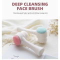 1 PCS 3D Double Face Wash Brush Soft Hair Silicone Cleanser Remove Blackheads Deep Clean Face Pore Dirt Cleanser. 