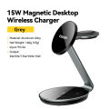 Essager 3 in 1 Magnetic Wireless Charger Bracket for Apple Watch Airpods 15W Fast Charge Dock Station for iPhone 15 14 13 12 Pro.