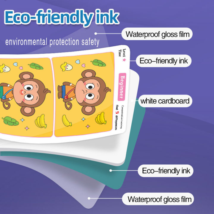 Find%20Differences%20Card%20Game%20Reusable%20Cartoon%20Educational%20Puzzle%20for%20Kids%20Three%20Difficulty%20Levels%20for%20Focus%20Attention%20Training%20-%20Image%203