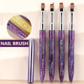 1PC Gel Brush Oval & Flat UV Gel Nail Art Brush Professional Design Brushes Salon Home DIY Manicure. 