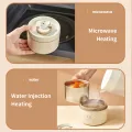 WORTHBUY 304 Stainless Steel Keep Warm Lunch Box For Student Kids Leak-proof Round Insulated Food Jar For Cold And Hot Food.
