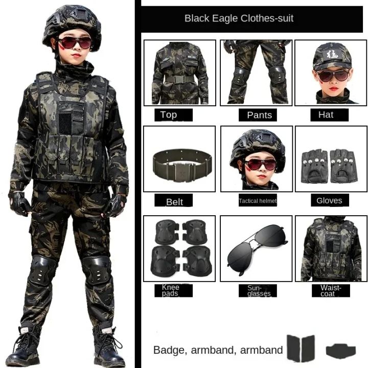Tactical%20Military%20Uniform%20for%20Children's%20Day%20Camouflag%20Disguise%20Adult%20Halloween%20Costume%20for%20Kid%20Girl%20Scout%20Boy%20Soldier%20Army%20Suit%20-%20Image%202