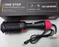 One Step Hair Dryer & Volumizer Salon Hot Air Paddle Styling Brush Negative Ion Generator Hair Straightener Curler. 