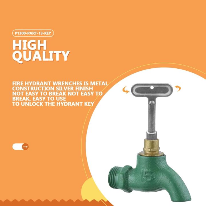 P1300-PART-13-KEY%20Fire%20Hydrant%20Key,%20Water%20Spigot%20Tool%20for%20Outdoor%20Faucets,%20Hose%20Bibs%20&%20Wall%20Hydrants%20-%20Lock%20Wrench%20-%20Image%203