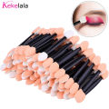 100Pcs/ Bag Small Portable Eyeshadow Applicators In Bulk Double Sponge Eye Shadow Brush Makeup Mini Tools Wholesale. 