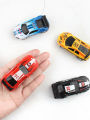Coke Can Remote Control Racing Vehicle Battery Operated Mini RC Car LED Lights RC Racing Drift Car with Roadblocks for Kids Boys.
