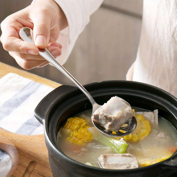 1pc%20Serving%20Spoon,%20Slotted%20Spoon,%20Stainless%20Steel%20Buffet%20Restaurant%20Dinner%20Spoon,%20Party%20Banquet%20Dining%20Utensils,%20Silvery%20-%20Image%205
