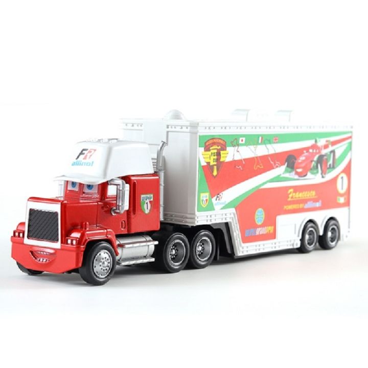 Disney%20Pixar%20mack%20Cars%20truck%20Racing%202%203%201%20Toy%20Lightning%20McQueen%20Cruz%20Ramirez%20diecast%20Metal%20trailer%20Model%20lorry%20Children%20kid%20Gift%20-%20Image%205