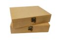 Plain DIY MDF Box for Craft | Unfinished MDF Box Plain for Decoupage | MDF Box for Art and Craft | 14x10 12x9 10x7 inch 6mm Thickness. 