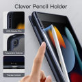 Hybrid Slim Case for iPad 9th/8th/7th Generation (2021/2020/2019)10.2 Inch with Pencil Holder Clear Transparent Back Shell Cover.