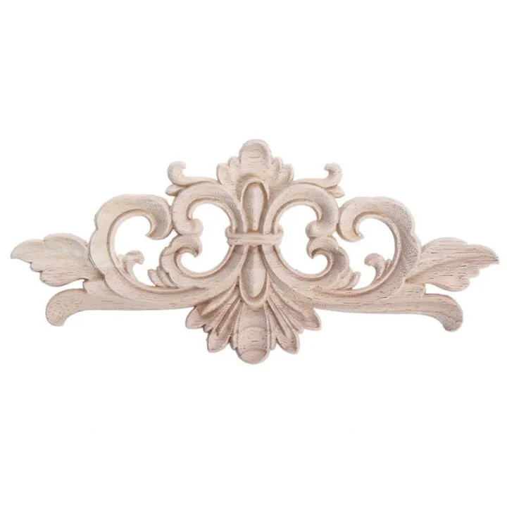 Wood%20Appliques%20And%20Onlays%20Natural%20Furniture%20Wall%20Door%20Woodcarving%20Decorative%20Long%20Flower%20Wooden%20Figurines%20Frame%20-%20Image%204