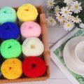 25g Soft Milk Cotton Knitting Yarn Anti-Pilling High Quality Knitting 4ply Cotton Yarn For Crochet Scarf Sweater Hat Doll Craft. 