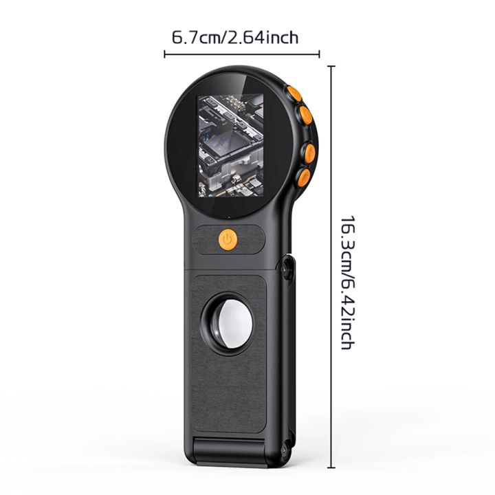 500X Magnification Digital Microscope with LED HD Electronic Coin ...
