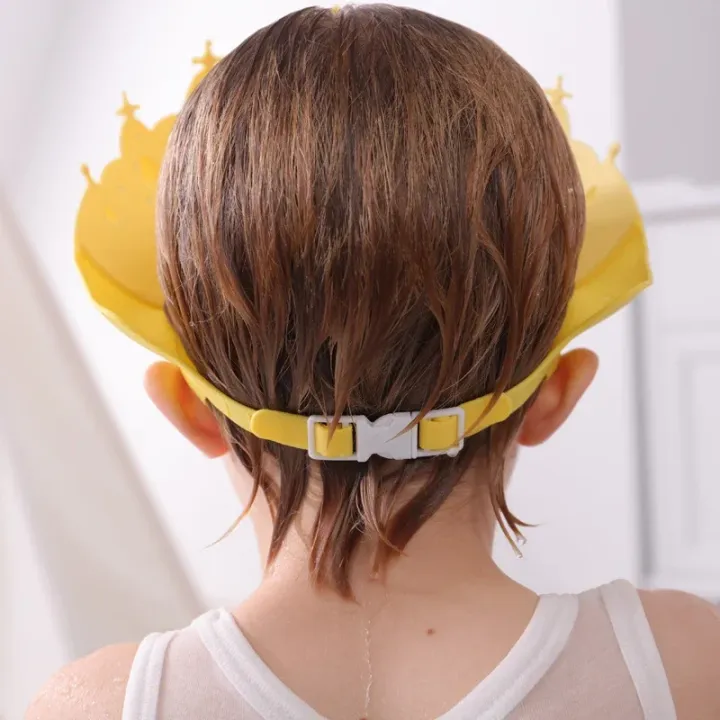 Baby%20Adjustable%20Size%20Shampoo%20Cap%20Crown%20Baby%20Shower%20Cap%20Children%20%20Cartoon%20Bath%20Visor%20Infant%20Hair%20Shield%20Ear%20Protection%20Waterproof%20-%20Image%203