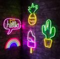 Neon Light with Customized your Name on Glass and good for lightning Home decorations and Gift to your relatives and birthday occasion.. 