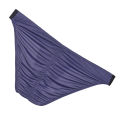 Ice Silk Briefs Men Underwear Male Wide Belt Panties U Pouch Wrinkle Back Bikini Slips Hombre Breathable Exotic Lingerie.