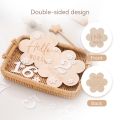 Wooden Milestone Monthly Cards Cloud Flower Animal For Record Newborn Photography Accessories Baby Souvenir Birthing . 