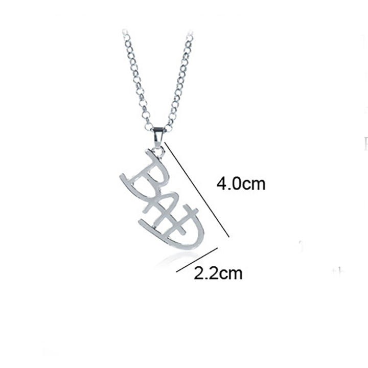 Artist%20Singer%20Michael%20BAD%20Necklace%20Rock%20Roll%20Everlasting%20Jackson%20Classic%20MJ%20Pendant%20Hot%20Charm%20Punk%20Cosplay%20Accessories%20Fans%20%20-%20Image%202