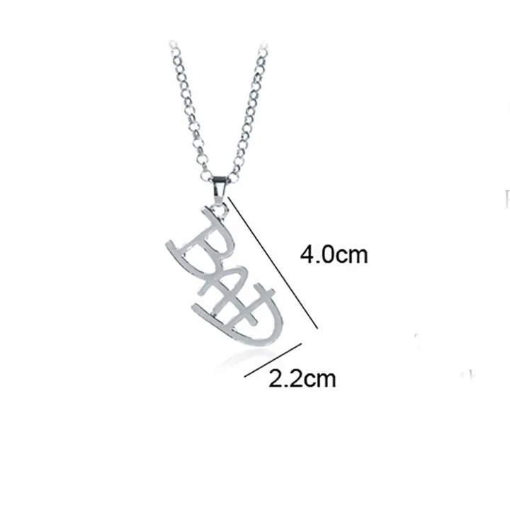 Artist%20Singer%20Michael%20BAD%20Necklace%20Rock%20Roll%20Everlasting%20Jackson%20Classic%20MJ%20Pendant%20Hot%20Charm%20Punk%20Cosplay%20Accessories%20Fans%20%20-%20Image%202