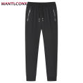 Running Jogging Casual Pants Men Summer Gym Fitness Quick Dry Trousers Men Outdoor Sports Sweatpants Men Women Pants Black M-3XL. 