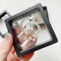 20Pcs Clearview 3D Floating Display Cases Dustproof Acrylic Jewelry Storage Box with Elastic Film Transparent Hanging Organizer. 